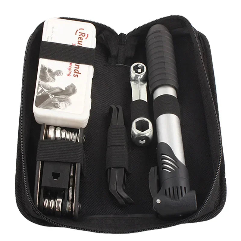 E-Bike Repair Kit – Pump, Tools & Patch Set in Portable Bag