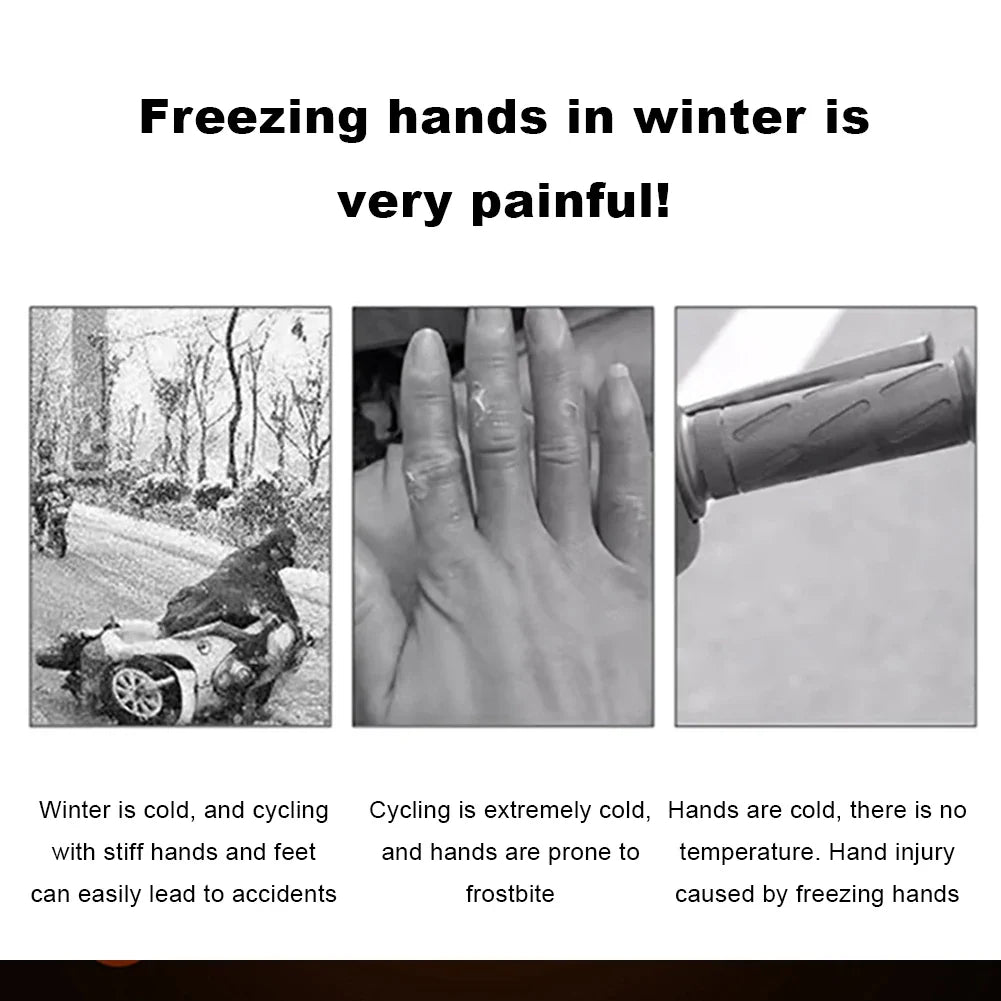 Heated Handlebar Covers for E-Bikes – USB, Waterproof & Anti-Slip