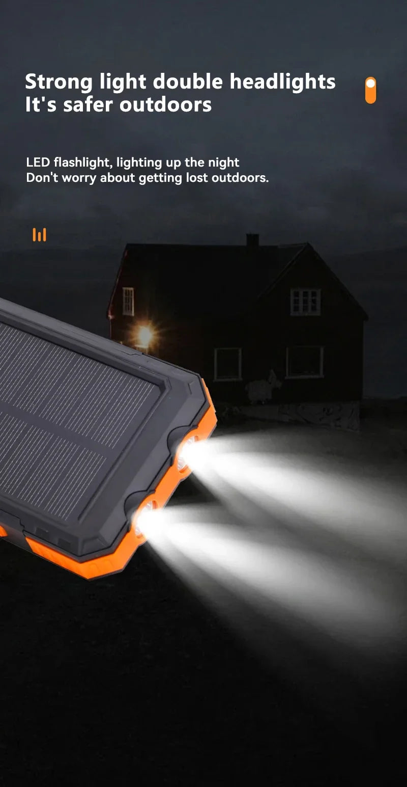 High-Capacity Solar Charger – USB-A/USB-C for Outdoor Use