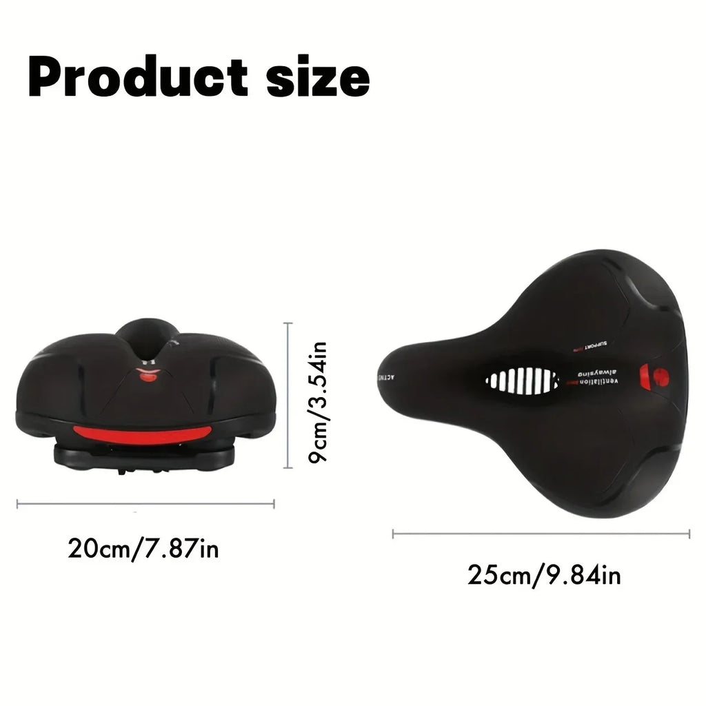 【HOT SALE】Hollow Breathable Bicycle Saddle Men Women MTB Road Bike Saddle Shock Absorbing Comfortable Big Butt Bike Seat Safety