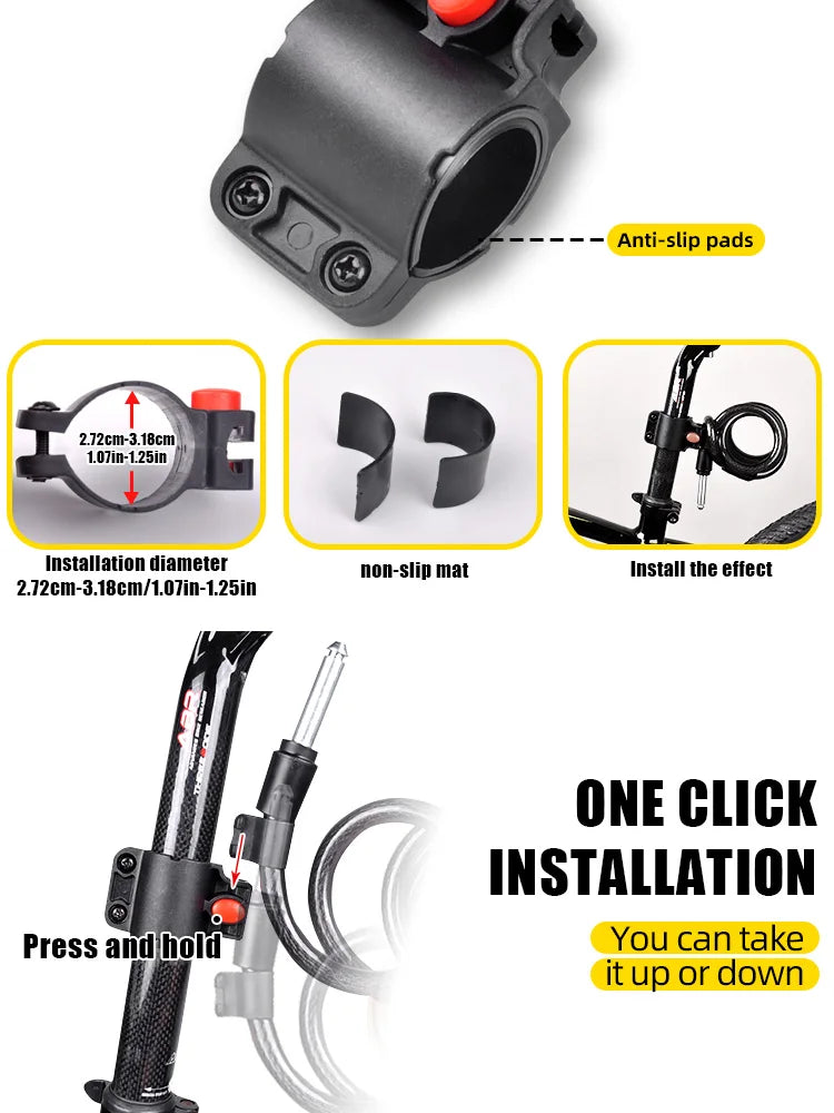 Anti-Theft U-Lock – Hardened Steel, Portable & Secure