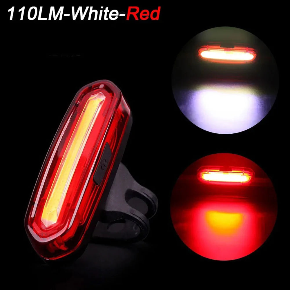 Red Rear Light for E-Bikes – USB Rechargeable Safety Lamp