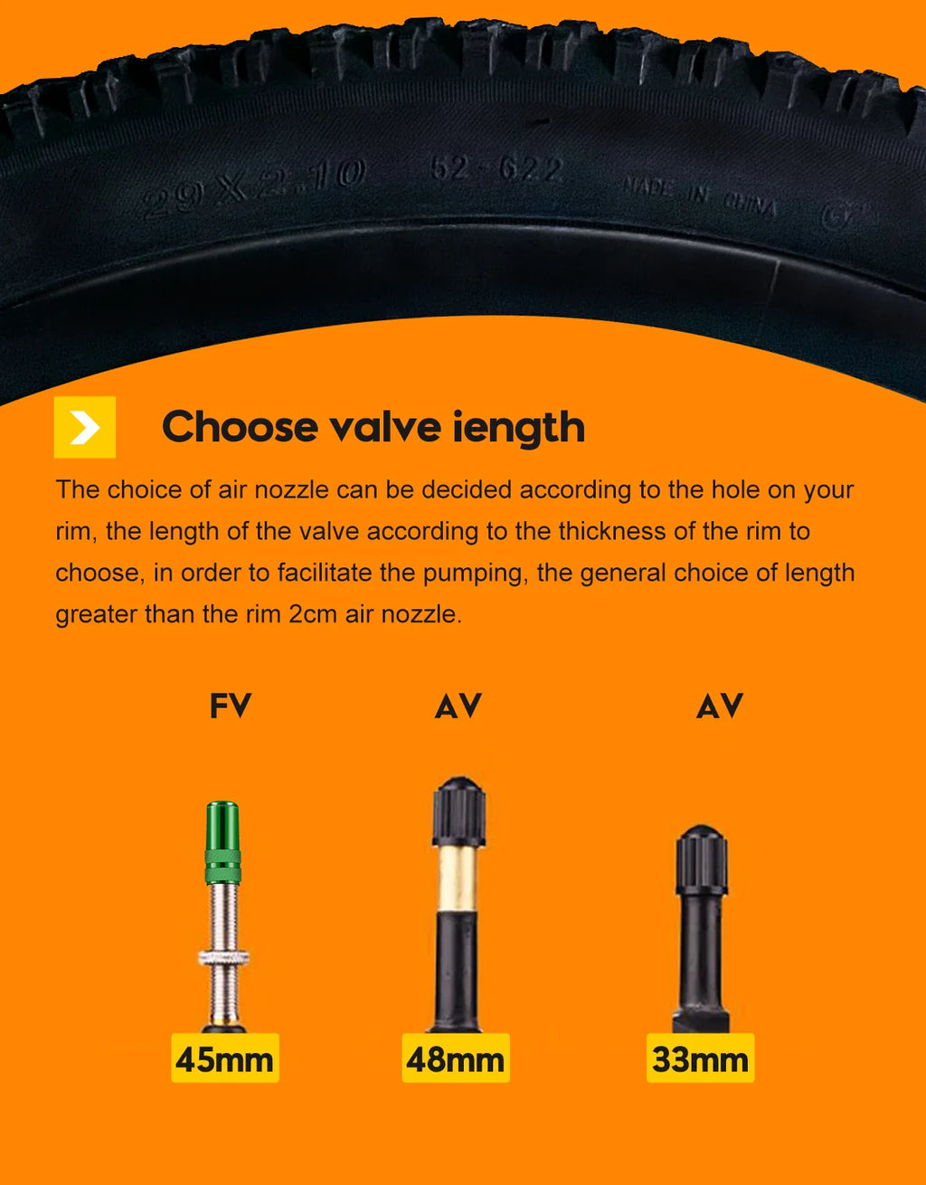 CYCLAMI Ultralight MTB Inner Tube – TPU Bicycle Tire, 26"/27.5"/29" with 45mm Metal Presta Valve, Anti-Oxidation