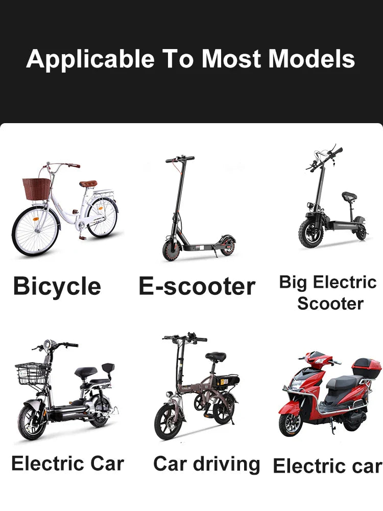 Universal Bike Rearview Mirrors – 2PCS, Rotatable 360°