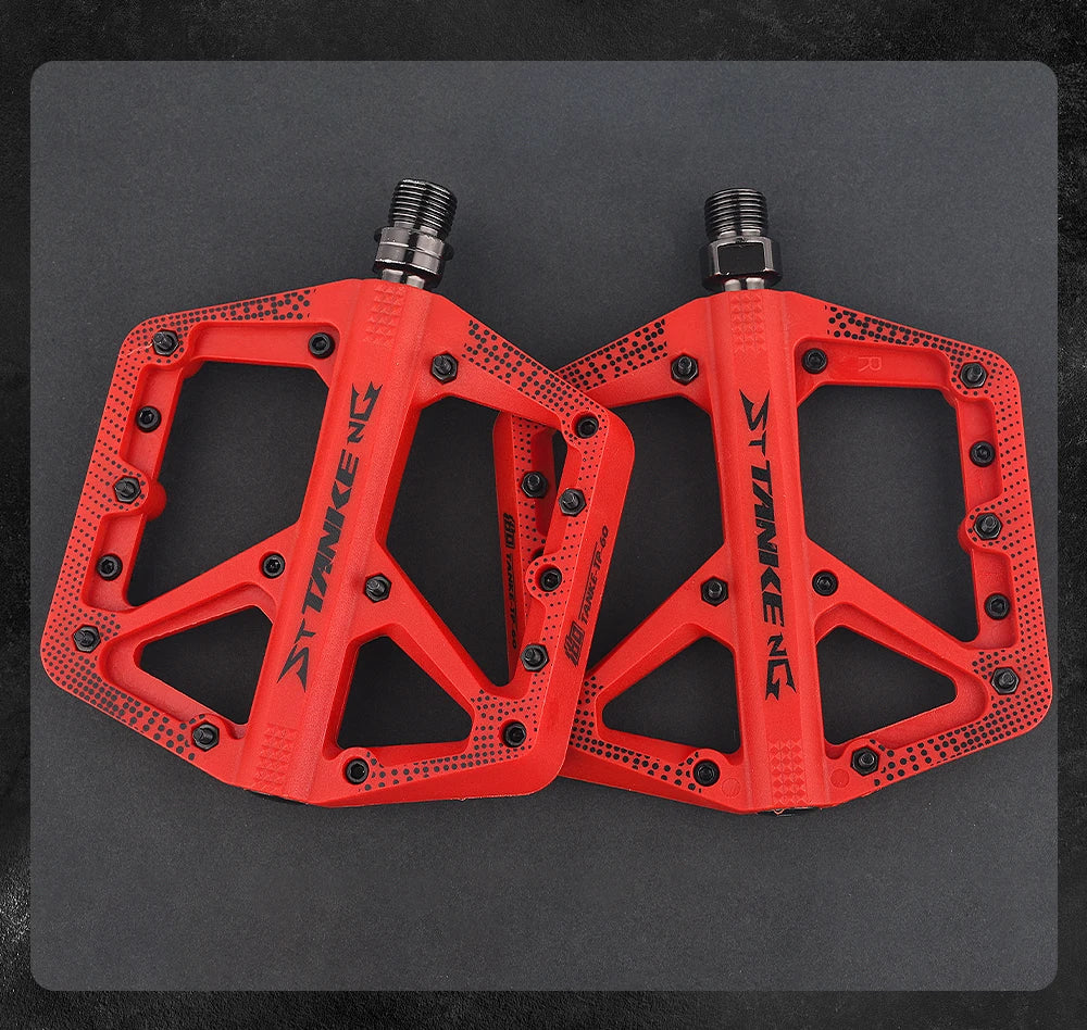 Wide Nylon Pedals – Anti-Slip Platform for E-Bike & MTB