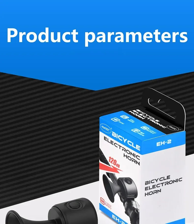 Loud Electronic Horn for E-Bikes – 120dB, Waterproof