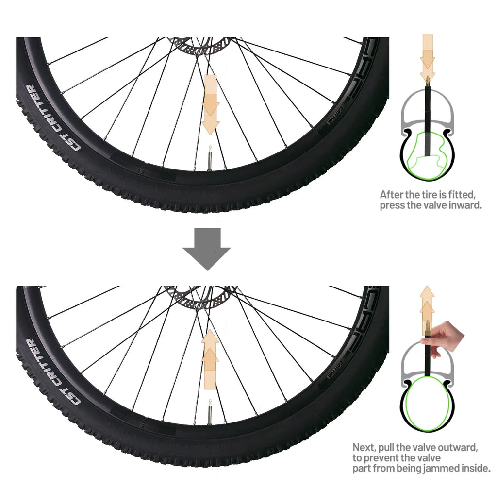 CYCLAMI Ultralight MTB Inner Tube – TPU Bicycle Tire, 26"/27.5"/29" with 45mm Metal Presta Valve, Anti-Oxidation