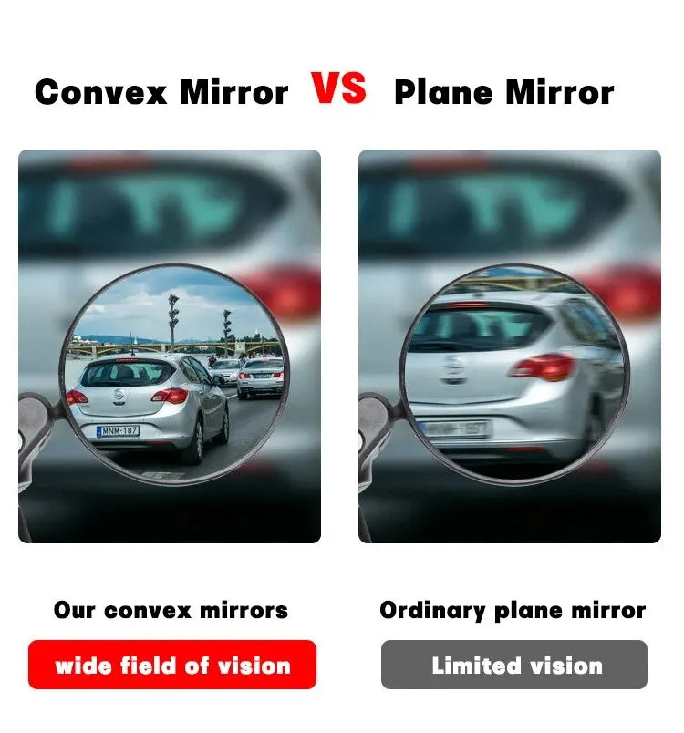 Set of 2 Adjustable Bike Rearview Mirrors – Wide Angle, 360° Rotation