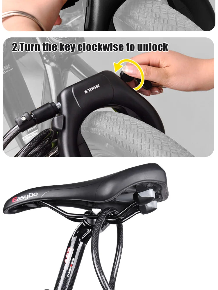 Anti-Theft U-Lock – Hardened Steel, Portable & Secure