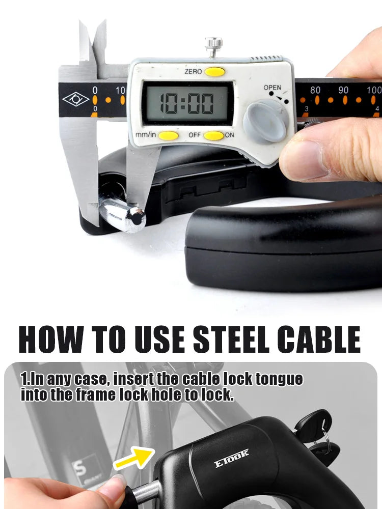 Anti-Theft U-Lock – Hardened Steel, Portable & Secure