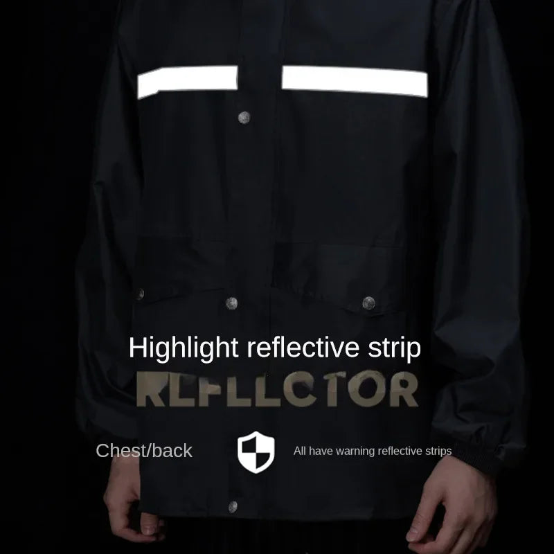 Waterproof Rain Suit for Electric Bike Riders – Jacket & Pants Set