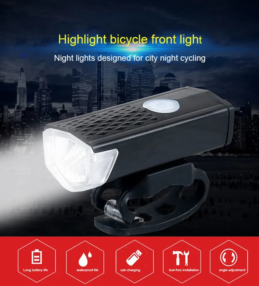 ED Headlight for E-Bikes – USB Rechargeable & Waterproof