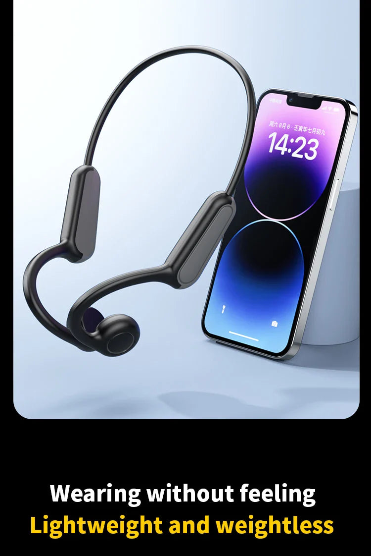 Bluetooth 5.3 Wireless Ear Hook Headphones – Perfect for Electric Bike Use