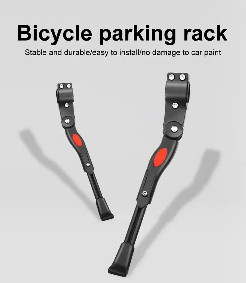 Side Kickstand for Bicycles – Adjustable, Fits Multiple Wheel Sizes