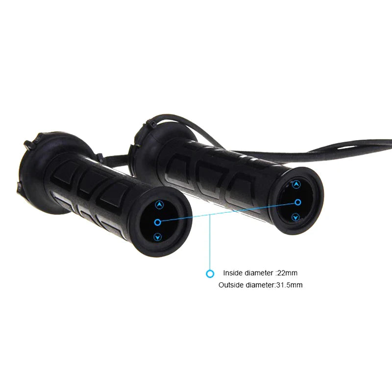 Heated Grips for E-Bikes – 22mm, Adjustable Temperature
