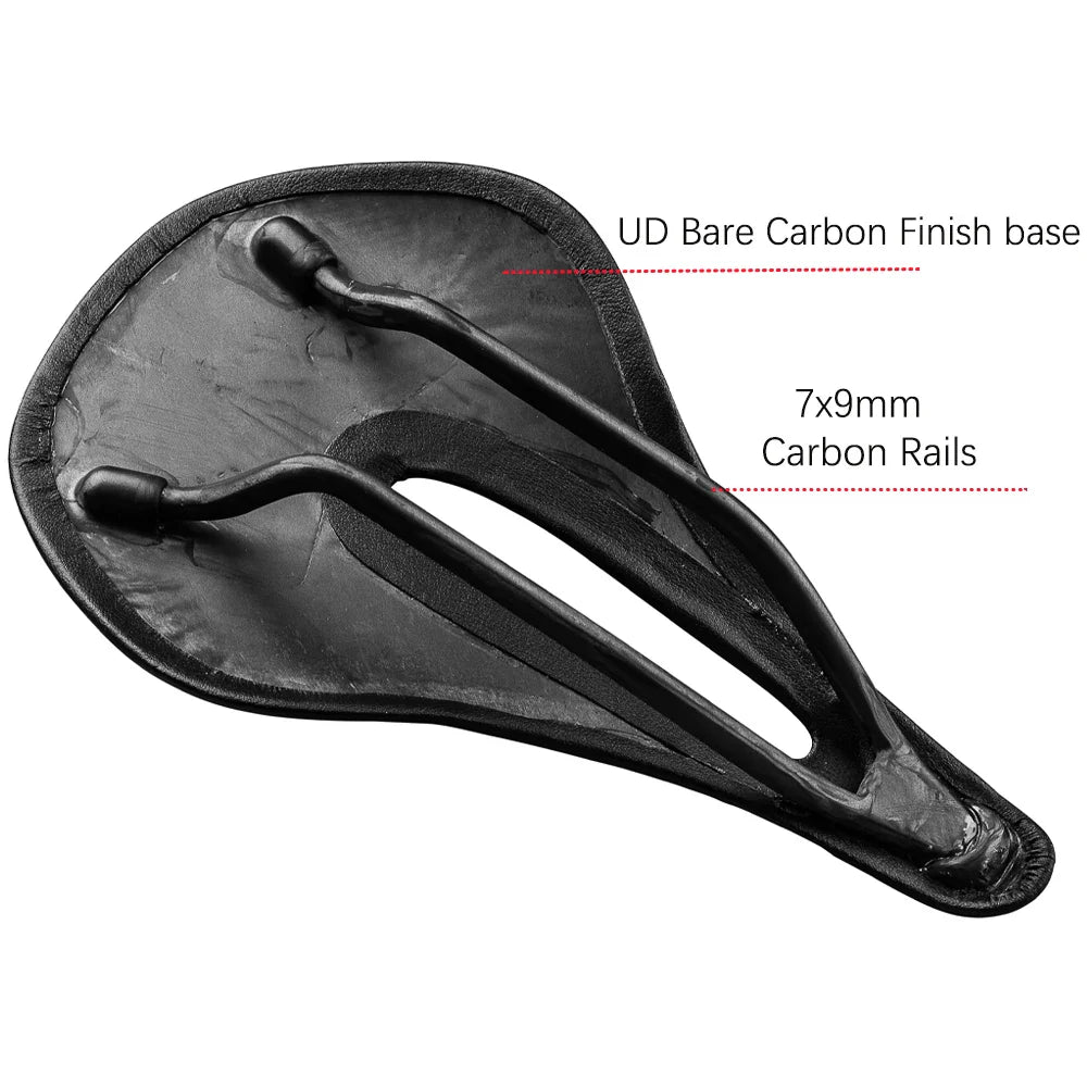ELITAONE MTB Carbon Saddle Super Light 89g Road Bike Saddles 240x143/155mm UD Bare Carbon Finish Bicycle Seat