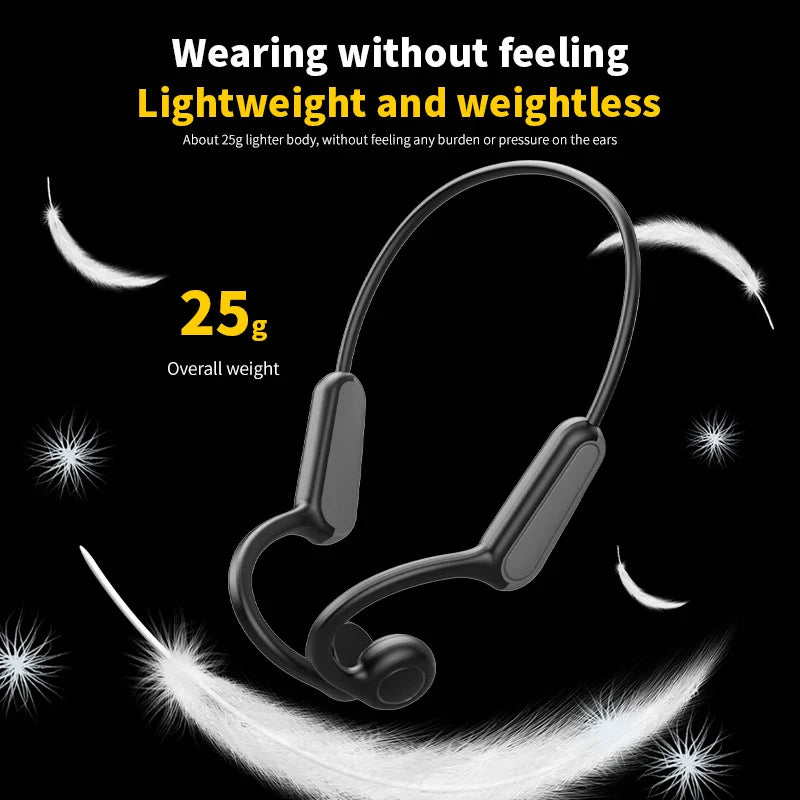 Bluetooth 5.3 Wireless Ear Hook Headphones – Perfect for Electric Bike Use