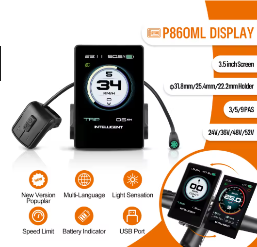 27.5" 48V 500W Rear Hub Motor Kit - Cassette Compatible E-Bike Conversion